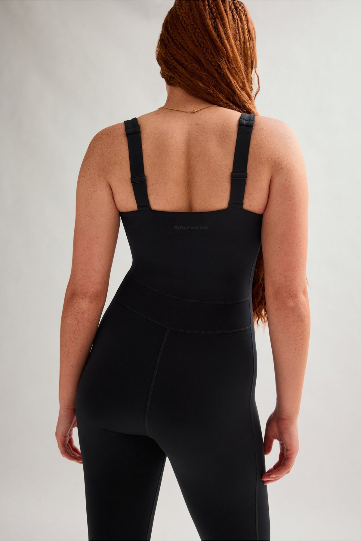 Black Luxe Paneled Unitard