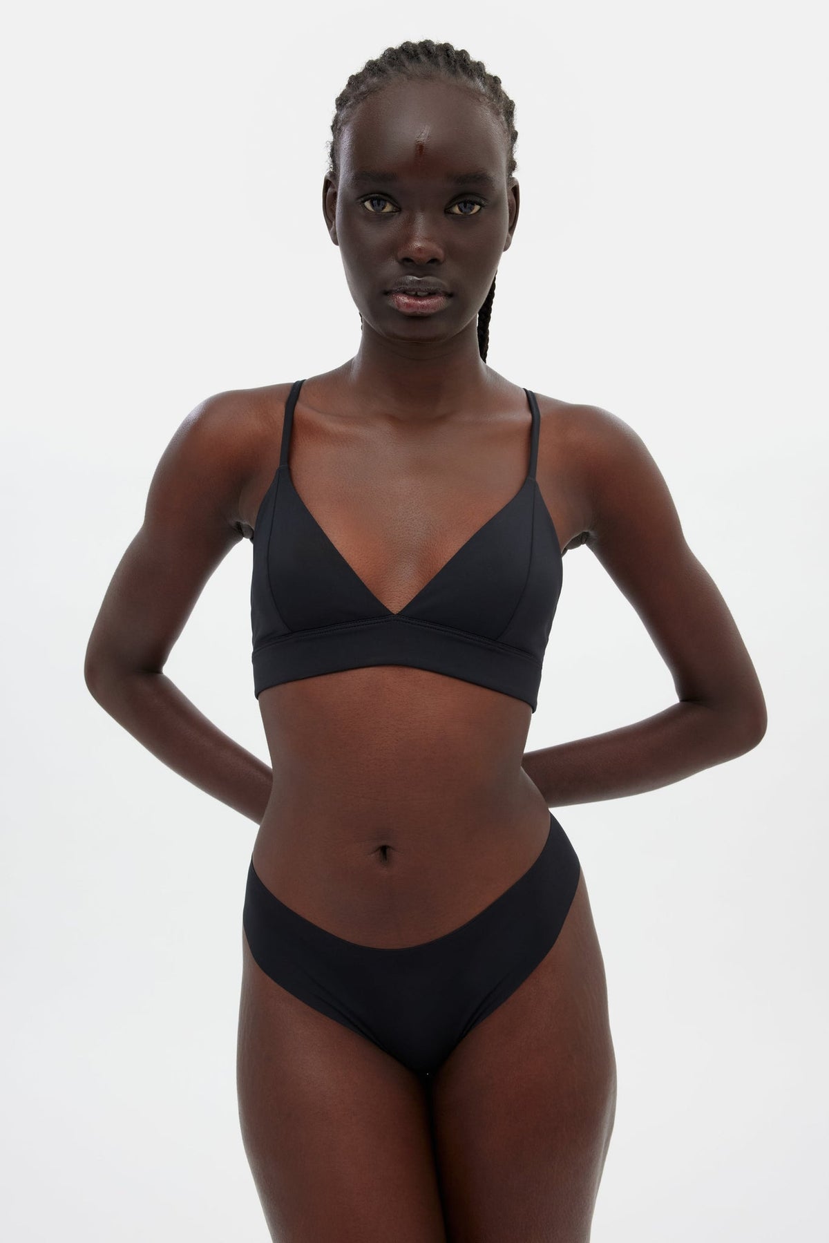 Black Sport Thong