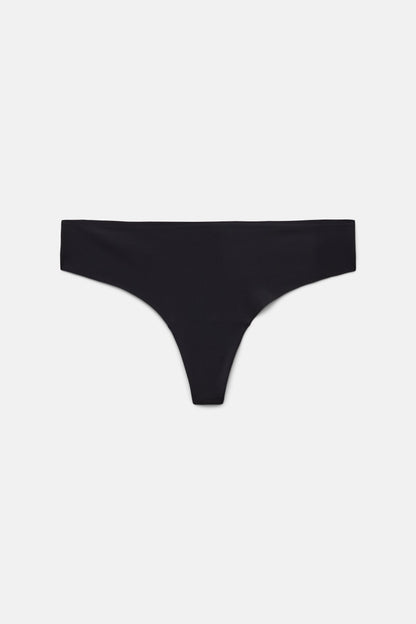 Black Sport Thong